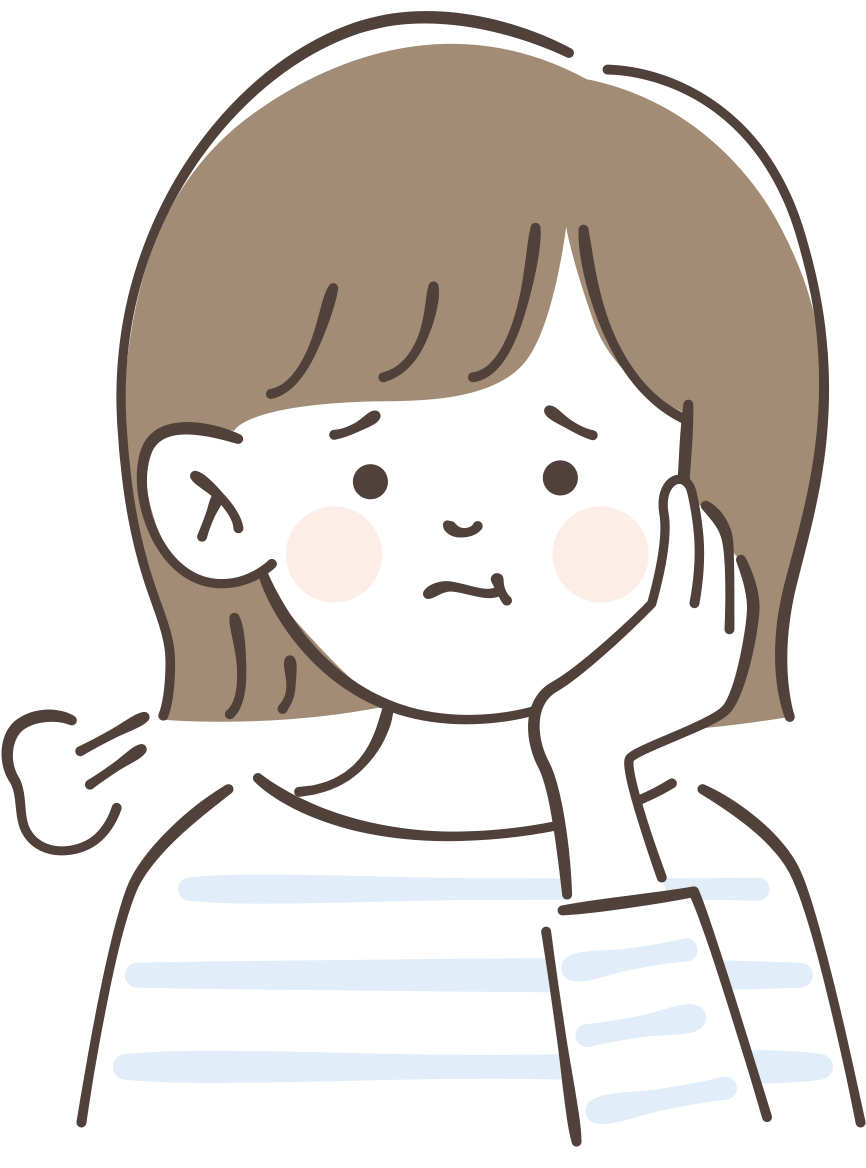 悩む人